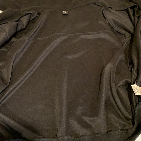 SHEIN Women’s Medium Black Microsuede Lightweight Bomber Jacket - Picture 7 of 9